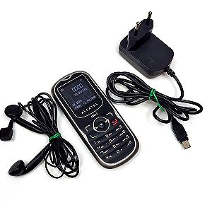 Alcatel OT-305 Classic Κινητό τηλέφωνο Μαύρο Με φορτιστή και ακουστικά