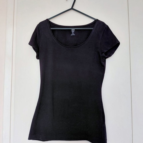 Casual black cotton t-shirt H&M like new, size S