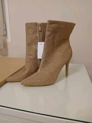 Women's ankle boots new gold size 39