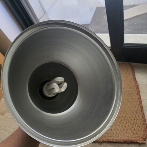 Metal ceiling light used, industrial design, 26cm diameter