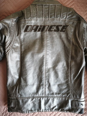 Dainese R. Twin Pelle σκούρο καφέ ανδρικό δερμάτινο μπουφάν σαν καινούργιο, νούμερο 50