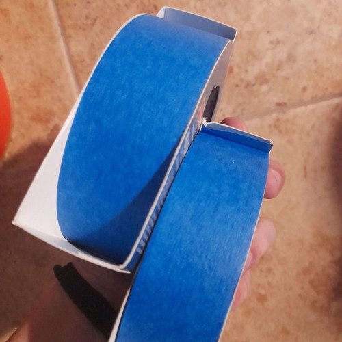 Primotape blue masking tapes for indoor and outdoor use, pack of 2