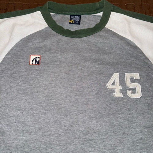Nautica men's T-shirt Large like new, white and gray
