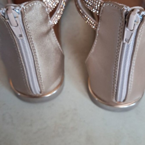 Seven summer sandals like new, size 39, pink-gold