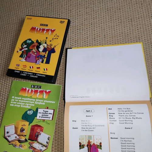 Muzzy Foreign Language Learning Books and DVD-CDs