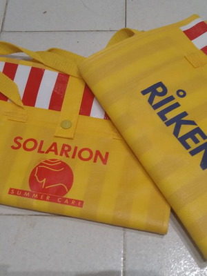 Set of two plastic beach mats