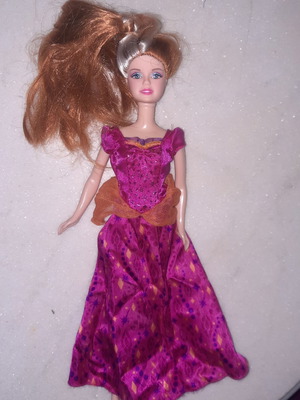 Barbi doll in purple dress