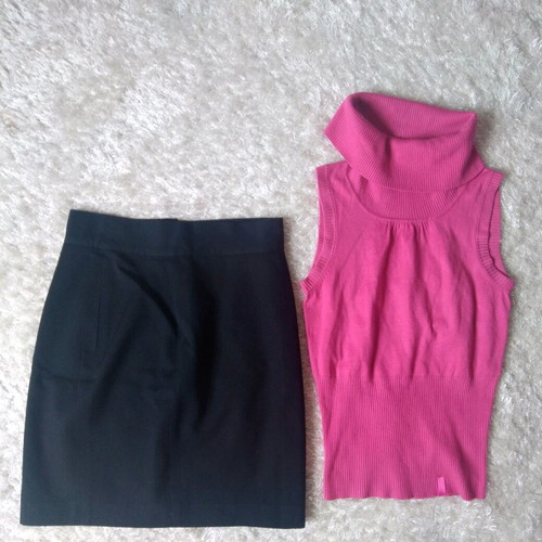 Andriotti skirt and sleeveless knitted top set like new