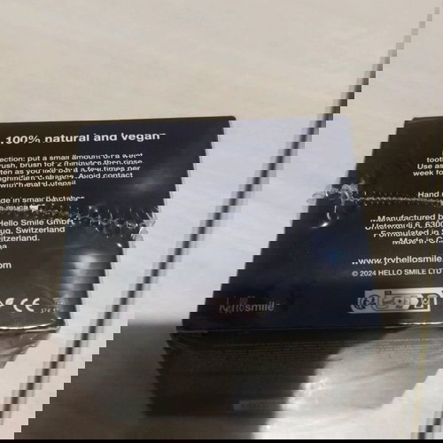 HellosSmile Black Edition ενεργός άνθρακας καινούργιο, φυσική λεύκανση δοντιών