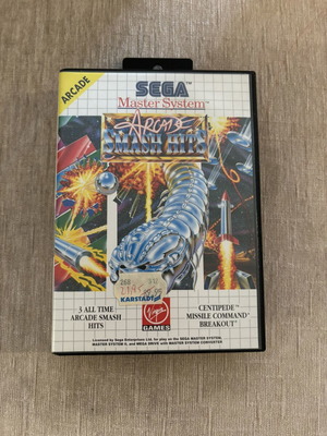 Arcade Smash Hits Sega Master System game, complete