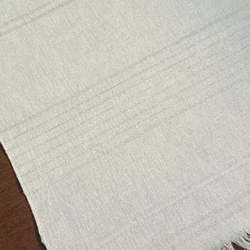 Set of two vintage placemats used with gold thread and fringes