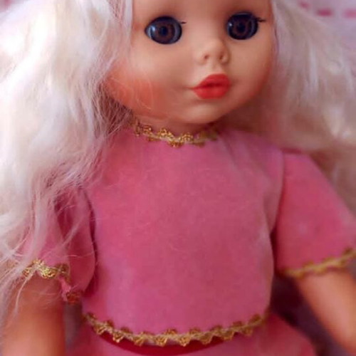 Vintage El Greco Doll 45cm like new, pink princess