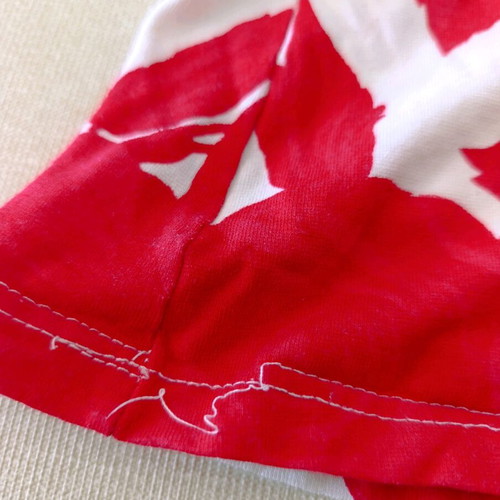 Crop tank top white with red used, small-medium size