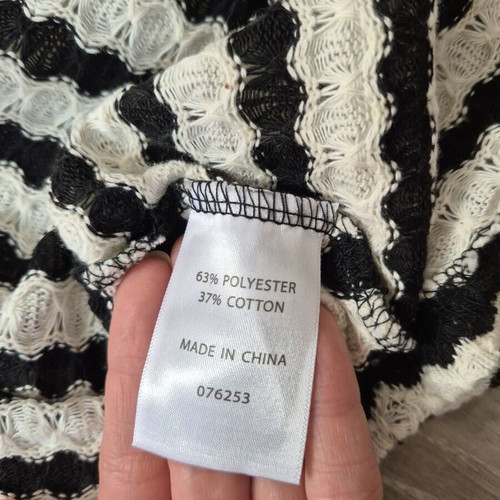 Sportsgirl dress XXS black and white striped textured like new