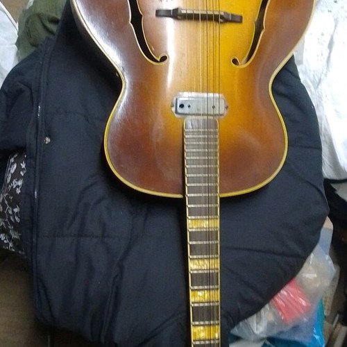 Vintage Höfner Hollow Body Archtop Electric Acoustic Guitar used