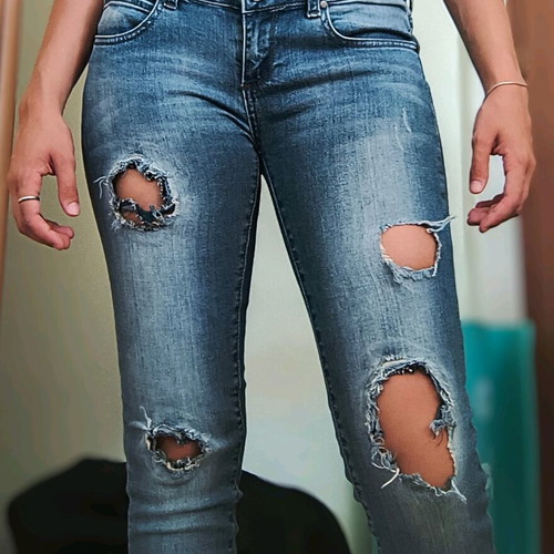 Tally Weijl low-rise jeans used, size S, blue