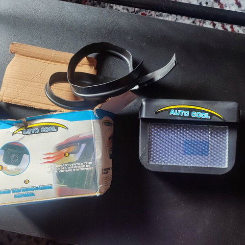 Auto Cool 12V Solar Car Fan new