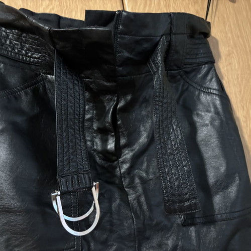 Attrattivo leather skirt size M like new, black