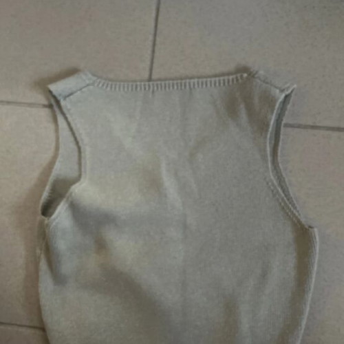 Stradivarius top used, green, size M