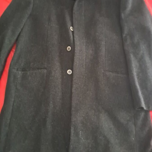 Men's coat size 56, black and grey