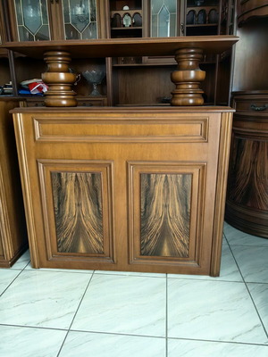 Vintage cabinets with storage space