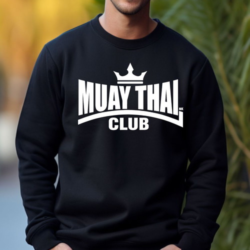 Muay Thai Club Black Sports Sweatshirt New