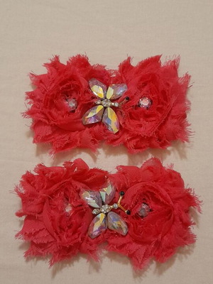 Decorative elements used for shoes, bags, hair ribbons