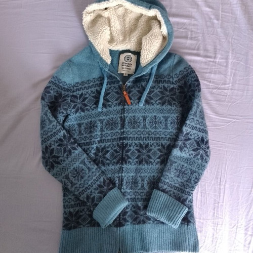 Franklin Marshall wool cardigan, size Large, blue