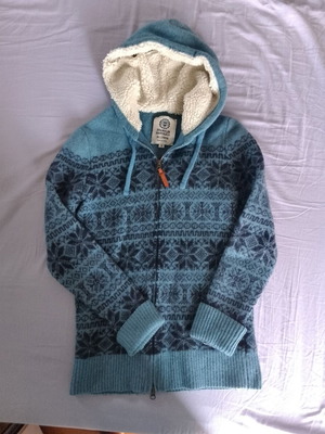 Franklin Marshall wool cardigan, size Large, blue