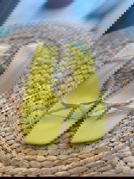 Πέδιλα H&M lime No 38