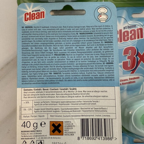 Clean at Home Pine Power Toilet Blocks pack of 6 new