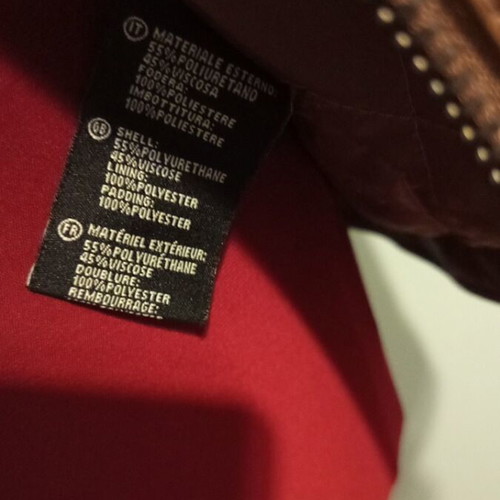 Biker jacket women's new brown faux leather oversize