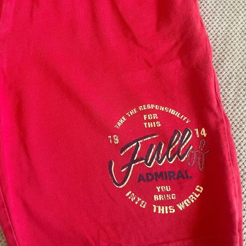 Admiral red shorts for boy 11-12 years used