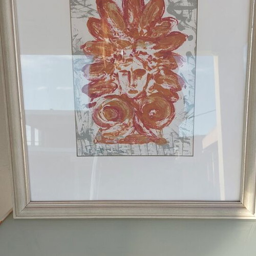 Watercolor by Vaggelis Gravani "Akrokeramo" like new