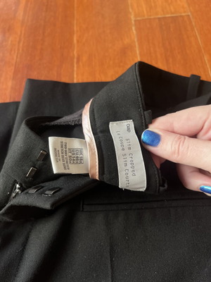 GAP slim cropped trousers, black, size XXL / 44 / 16