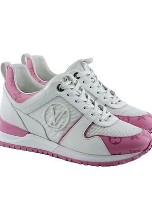 Louis Vuitton Runaway Sneakers used, pink monogram, size IT 38