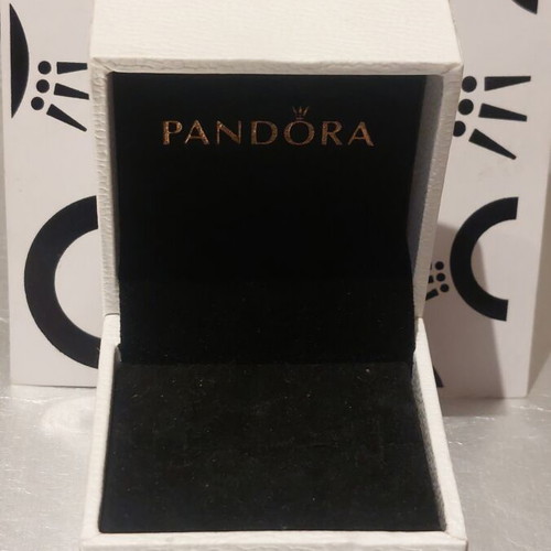 Pandora small jewelry box new with leather and velvet interior