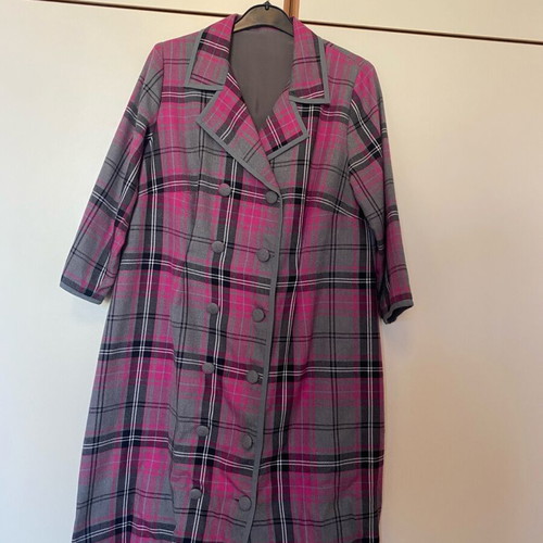 Coat trench like new, gray and pink, size L