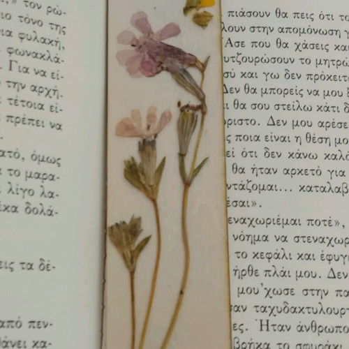 Set of 2 bookmarks with dried flowers new
