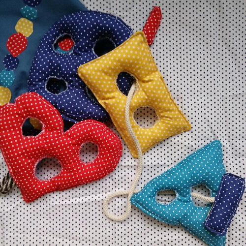 Handmade fine motor skills toy new with cotton fabrics