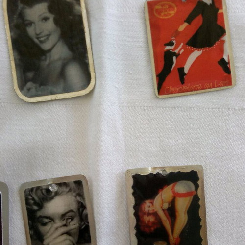 Vintage Resin Charms Set of 16 New for Handmade Jewelry