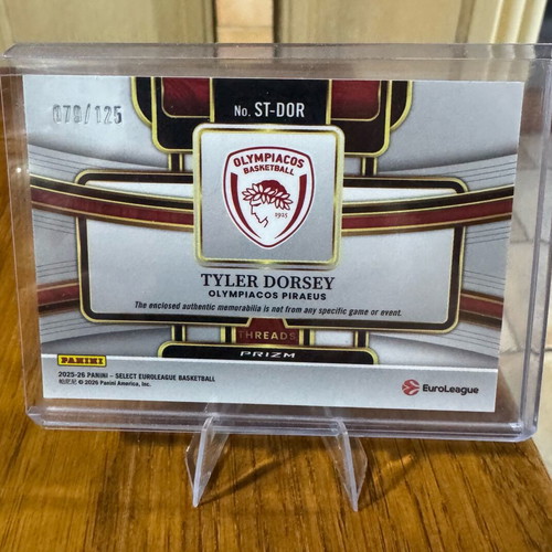 Tyler Dorsey Patch /125 basketball card