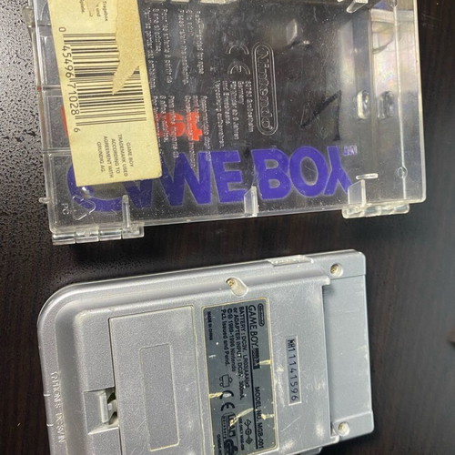 Nintendo Gameboy Pocket silver used with case and World Cup 98 game