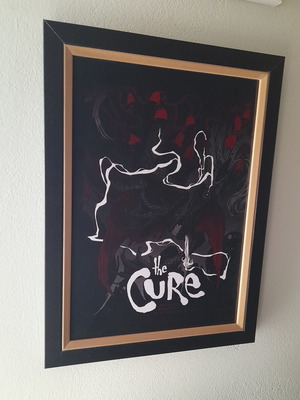 The Cure poster 32×23cm με κορνίζα καινούργιο