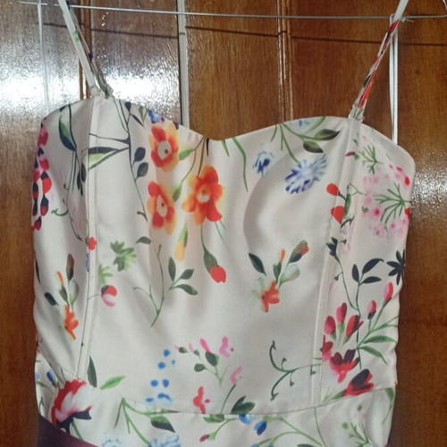 Allure formal dress like new, size small, strapless option