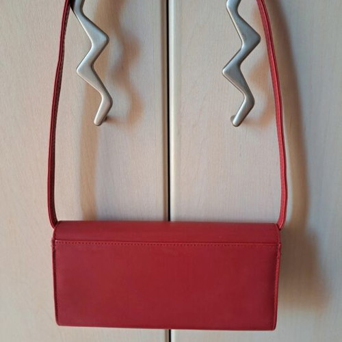 Mad Hat leather shoulder bag new, red