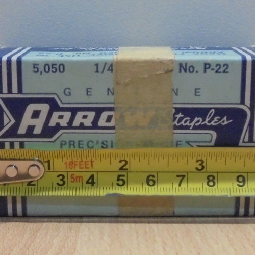 Arrow P-22 old American metal stapler used with spare parts