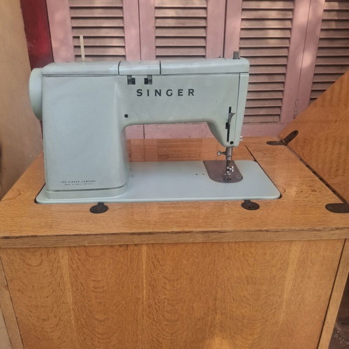 Singer sewing machine used, retro style