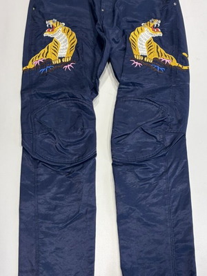 G-Star Raw X Pharrell Williams pants like new, blue with gold embroidery