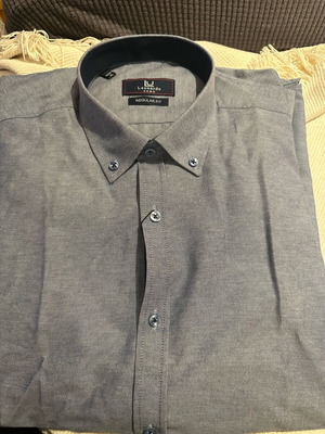 Leonardo Uomo shirt new, regular fit, size XL, blue